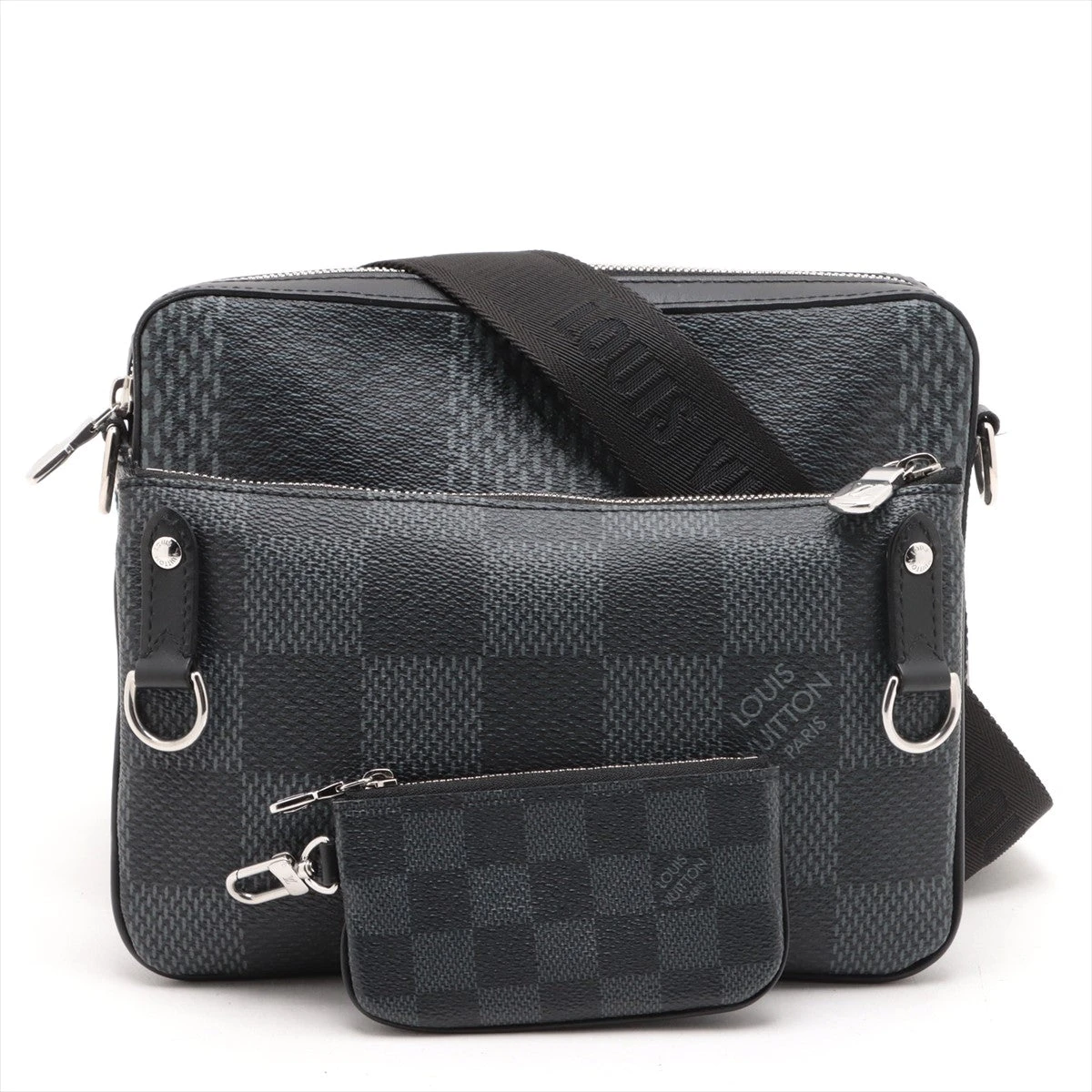 LOUIS VUITTON ダミエ トリオメッセンジャー【訳あり美品】 LOUIS VUITTON ダミエ トリオメッセンジャー【訳あり美品