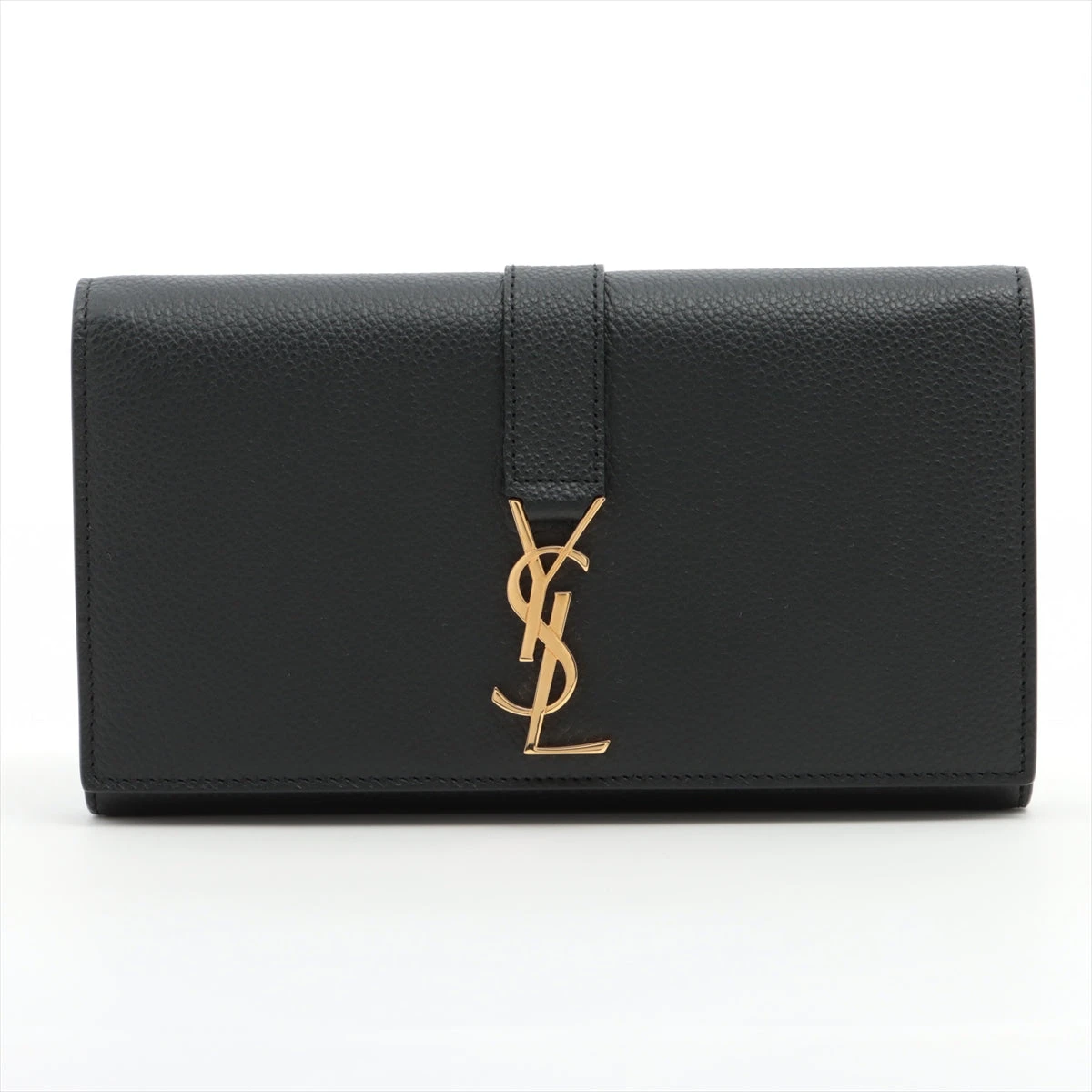 サンローラン YSLライン CFP414567 レザー 財布 ブラック