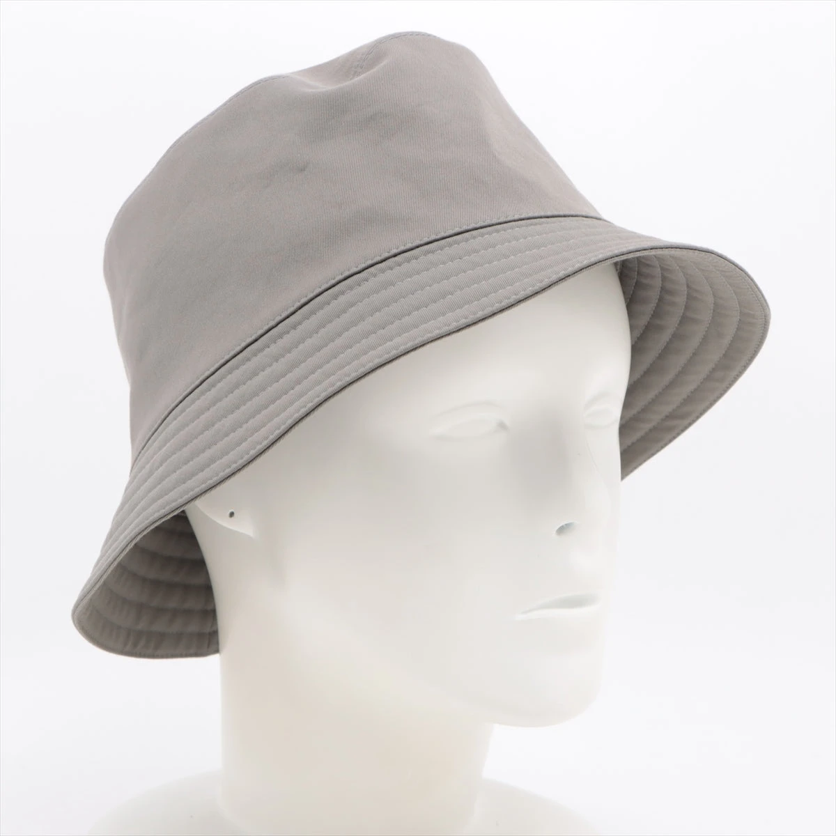 エルメス Hロゴ ハット 58 コットン グレー A3043061｜中古
