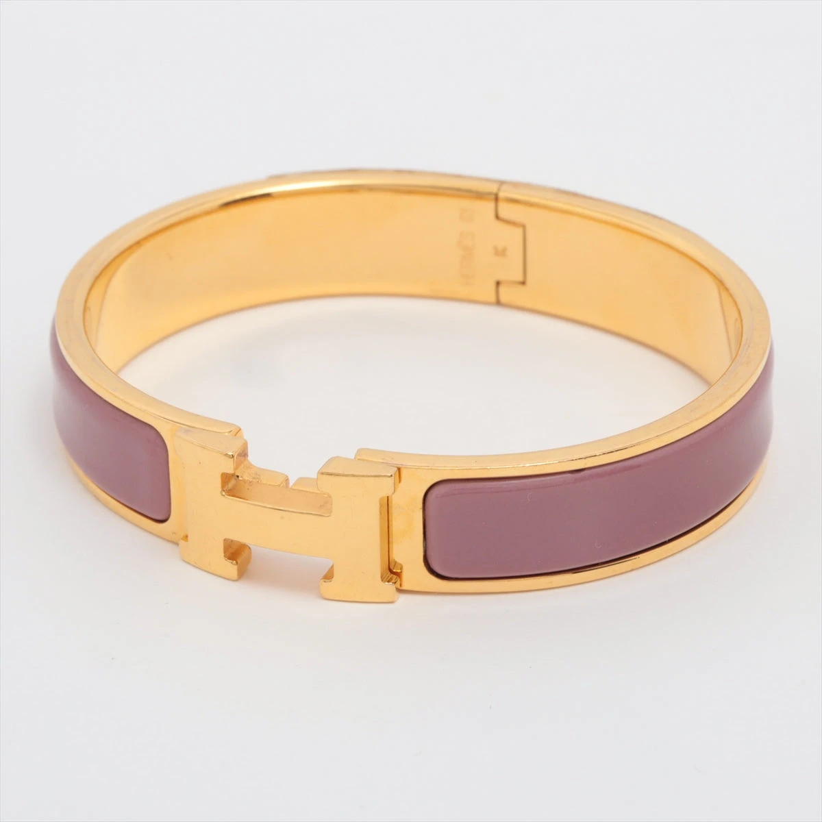 エルメス クリックH オレンジ×ゴールド クリックH エルメス HERMES Hモチーフ クリッククラックPM