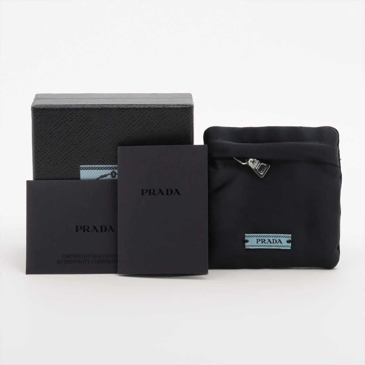 【Mogami】 プラダ　三角ロゴ　バレッタ　ラインストーン　付属品付き 未使用品△イタリア製 PRADA プラダ 1IF043 ラインストーン付き