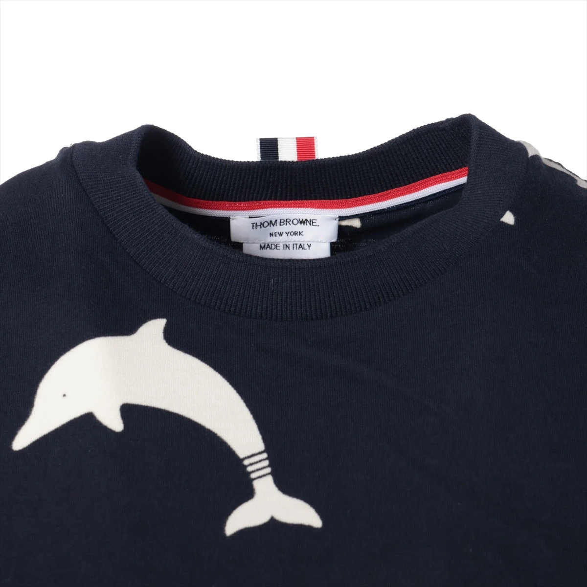 トムブラウン コットン Tシャツ 0 メンズ ネイビー MJS101A-06463415 
