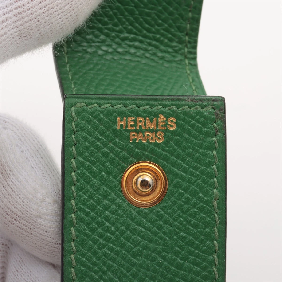 エルメス クシュベル レザー その他 グリーン ゴールド金具