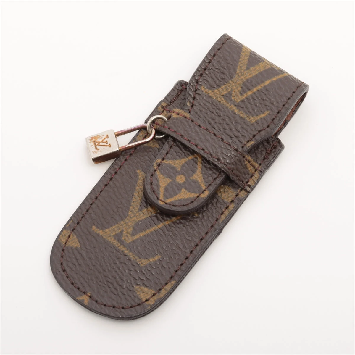 Louis Vuitton ノベルティーケース ヴィトン その他 PVC ブラウン モノグラム ハンコケース ノベルティ