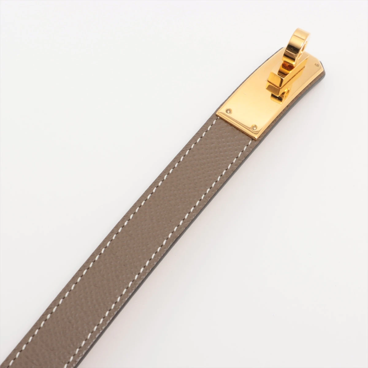 新品未使用エルメス ケリーベルト エプソン エトゥープ　W刻印 新品 エルメス ケリーベルト 18 レディース エプソン エトゥープ
