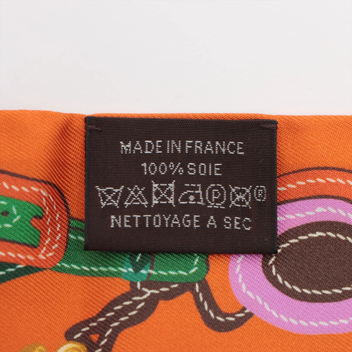 エルメス ツイリー BRIDES DE GALA 式典用馬勒 オレンジ エルメス