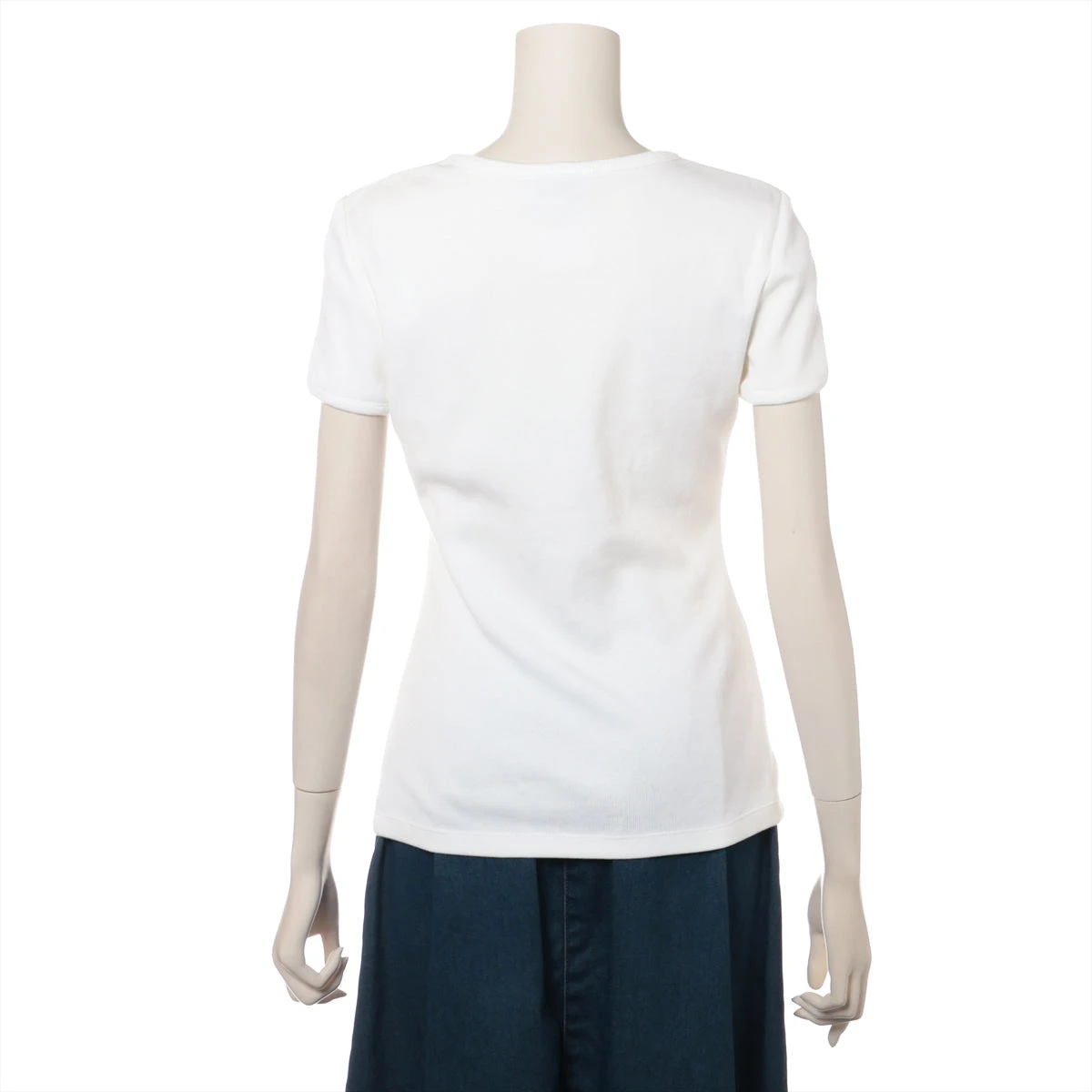 シャネル ココマーク 23C コットン Tシャツ 38 レディース ホワイト