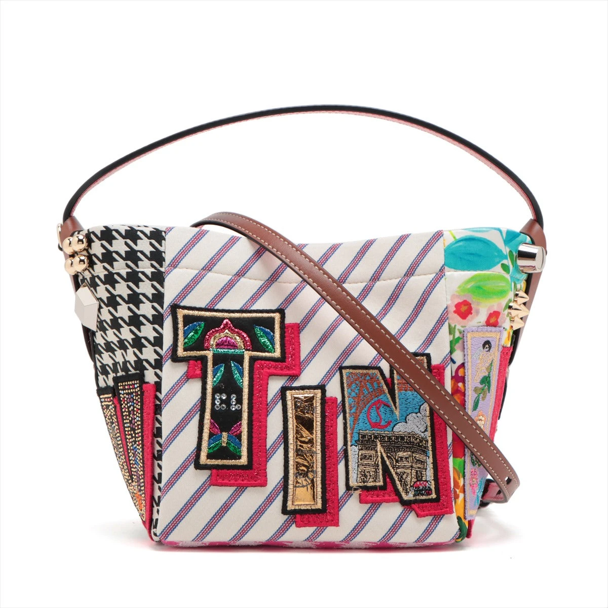 ❤クリスチャンルブタン❤ Greekaba トートバッグ 2way マルチカラー