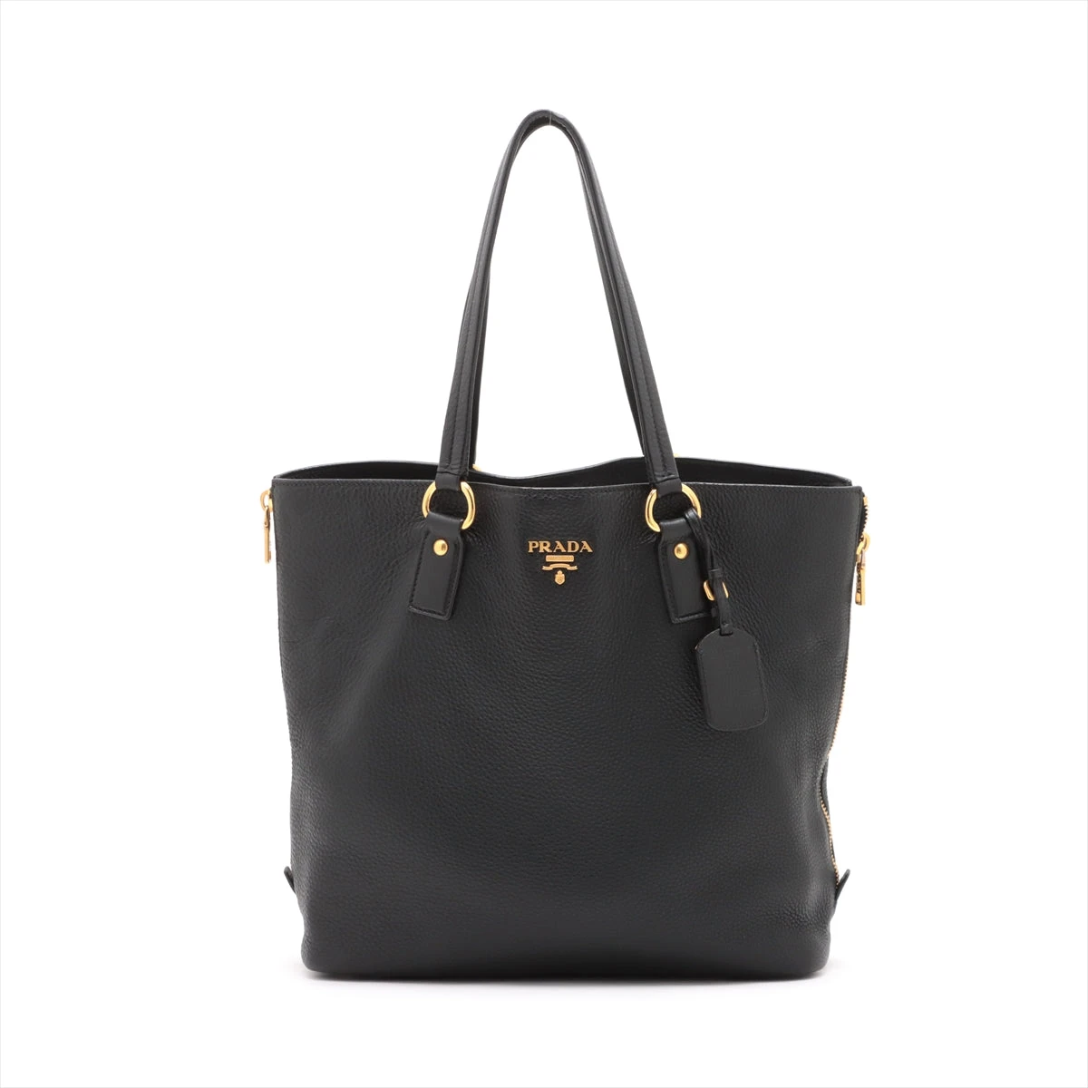 【美品】PRADA プラダ トートバッグ　ヴィッテロダイノレザー ブラック 楽天市場】プラダ ハンドバッグ ヴィッテロダイノ レザー