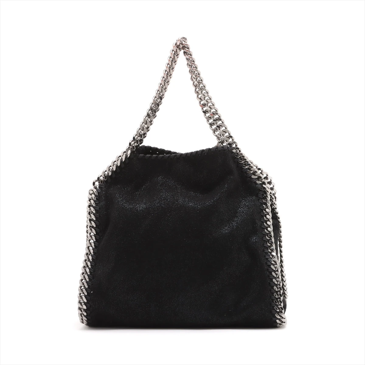 ステラマッカートニー黒 レザー ハンドバッグ チェーン付き 中古・古着通販】STELLA McCARTNEY (ステラマッカートニー