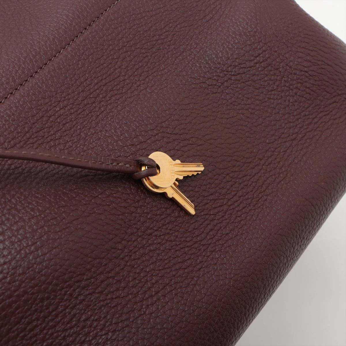エルメス ボリード31 トリヨンクレマンス ハバナ ゴールド金具 □C 
