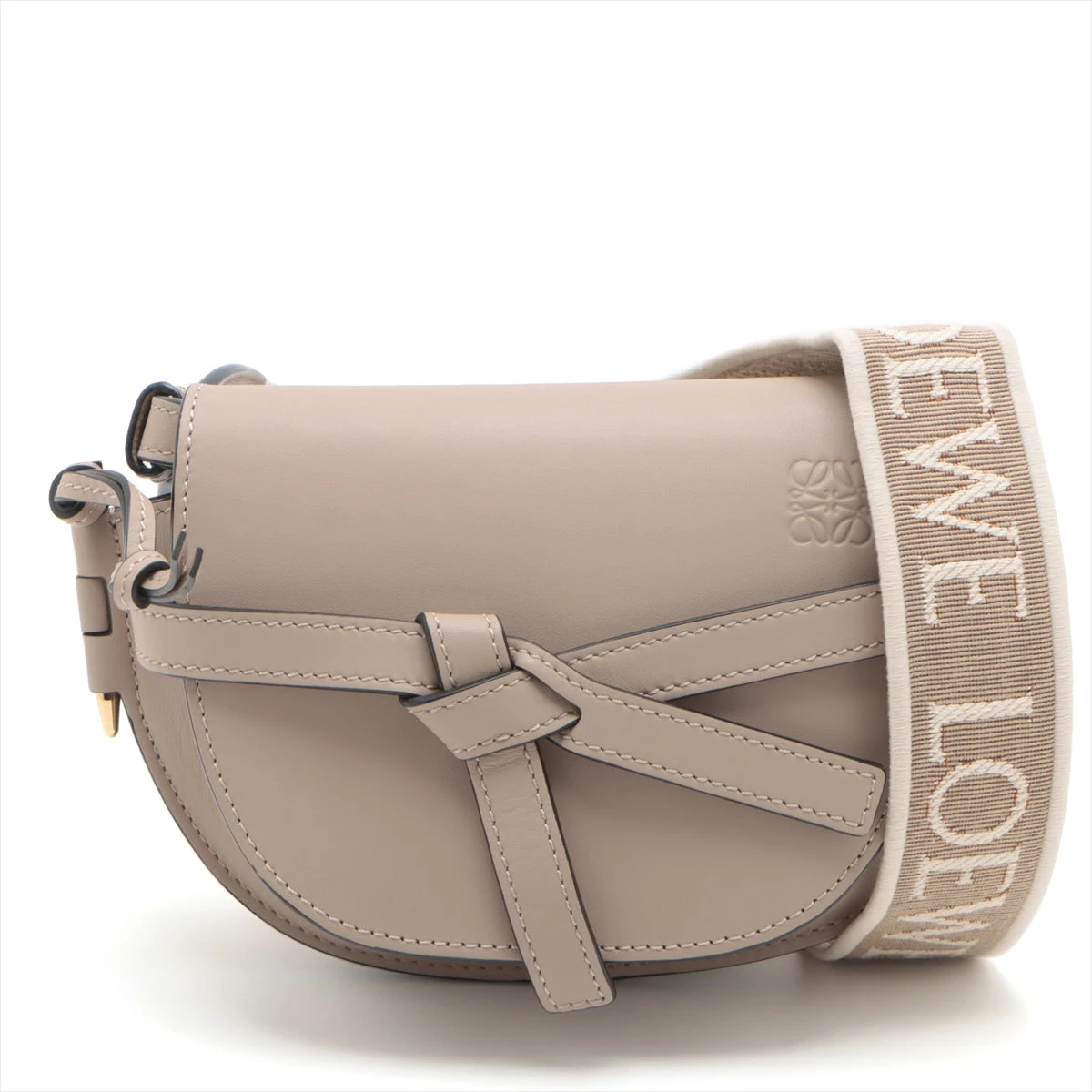 LOEWE レザーショルダーバッグ ベージュ 中古・古着通販】LOEWE (ロエベ) [OLD]レザーショルダーバッグ