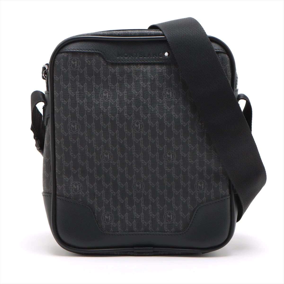 【極美品】モンブラン ショルダーバッグ　PVC モノグラム　ロゴエンブレム 極美品】モンブラン ショルダーバッグ PVC モノグラム ロゴ