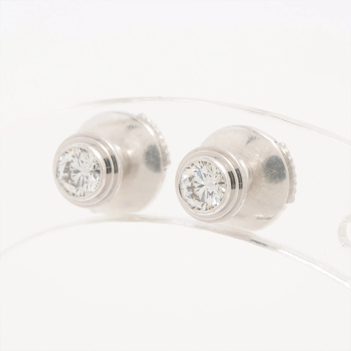 カルティエ ダムール MM ダイヤ ピアス 750(WG) 2.1g A3036935｜中古