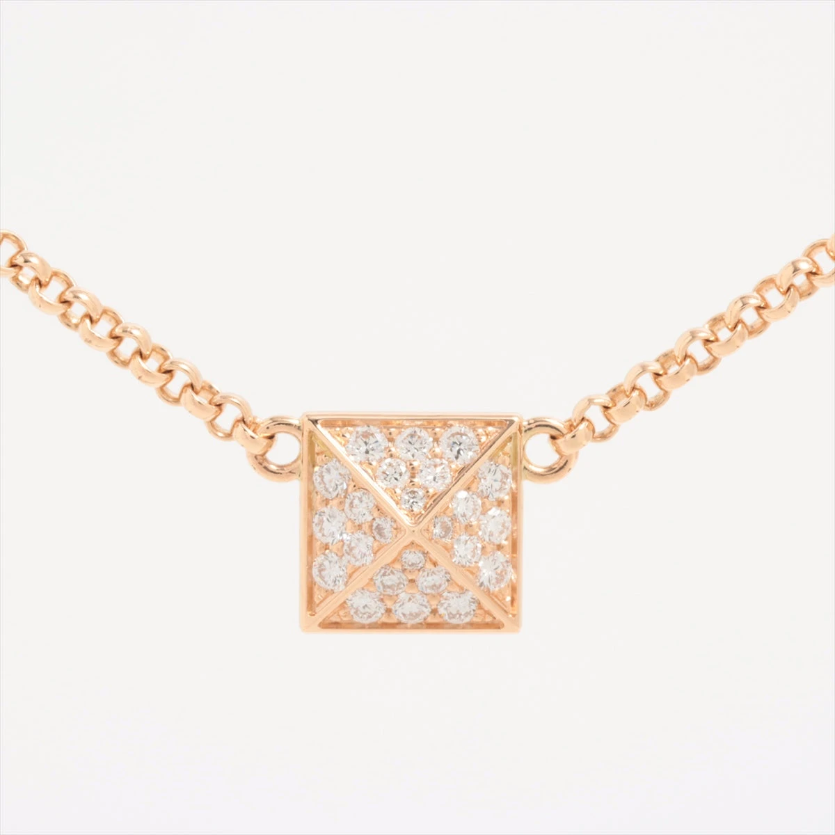 エルメス クルー ドゥ H ダイヤ ネックレス 750(PG) 5.7g A3037414