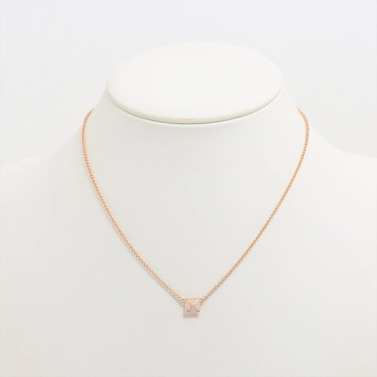 エルメス クルー ドゥ H ダイヤ ネックレス 750(PG) 5.7g