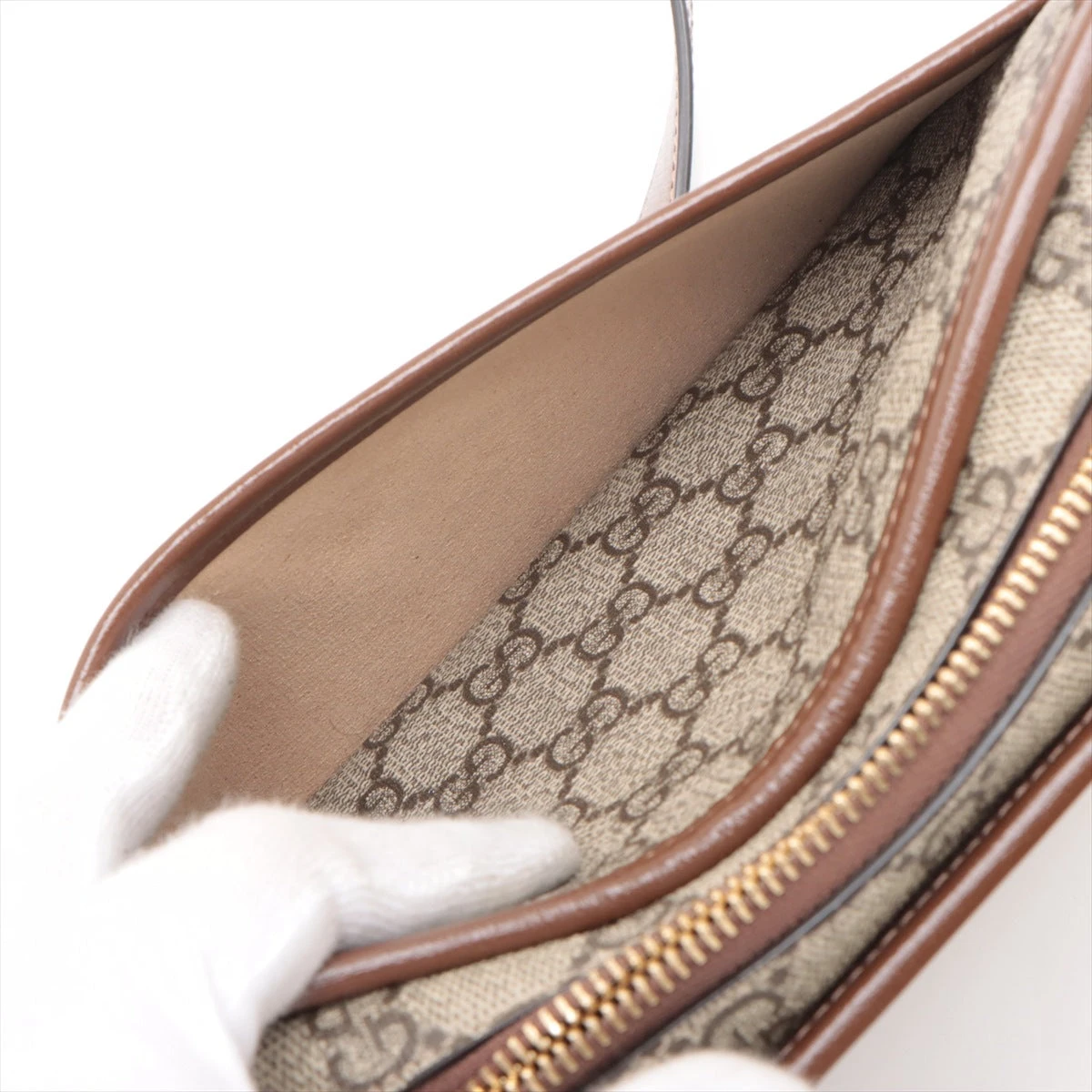 グッチ GGスプリーム インターロッキングG PVC×レザー