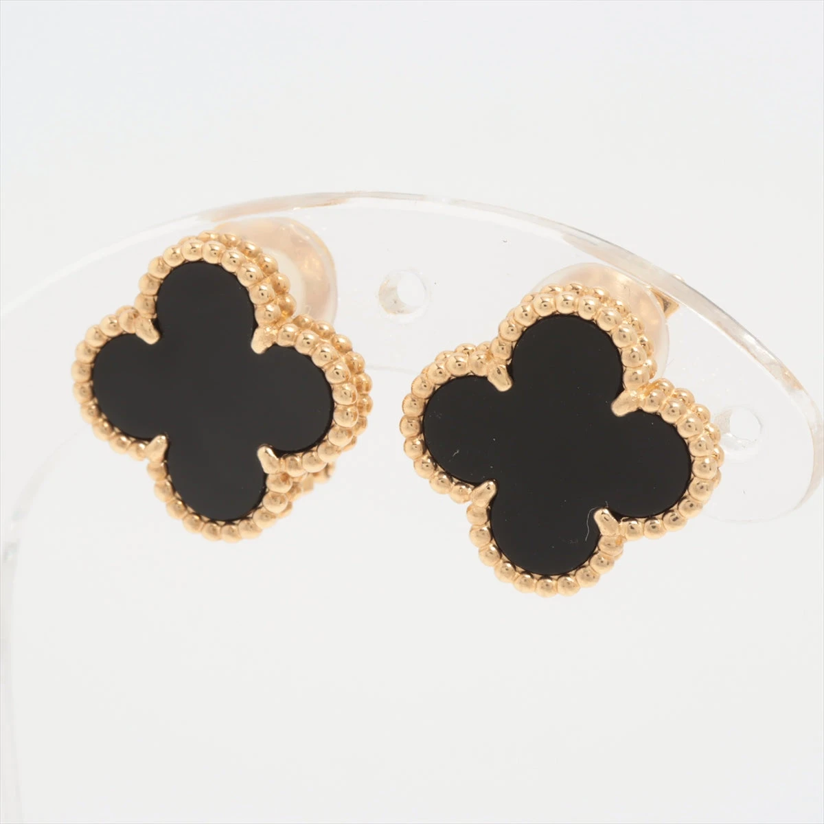 VanCleef&Arpels イヤリング ヴィンテージアルハンブラ オニキス ヴィンテージ アルハンブラ イヤリング 18K イエローゴールド