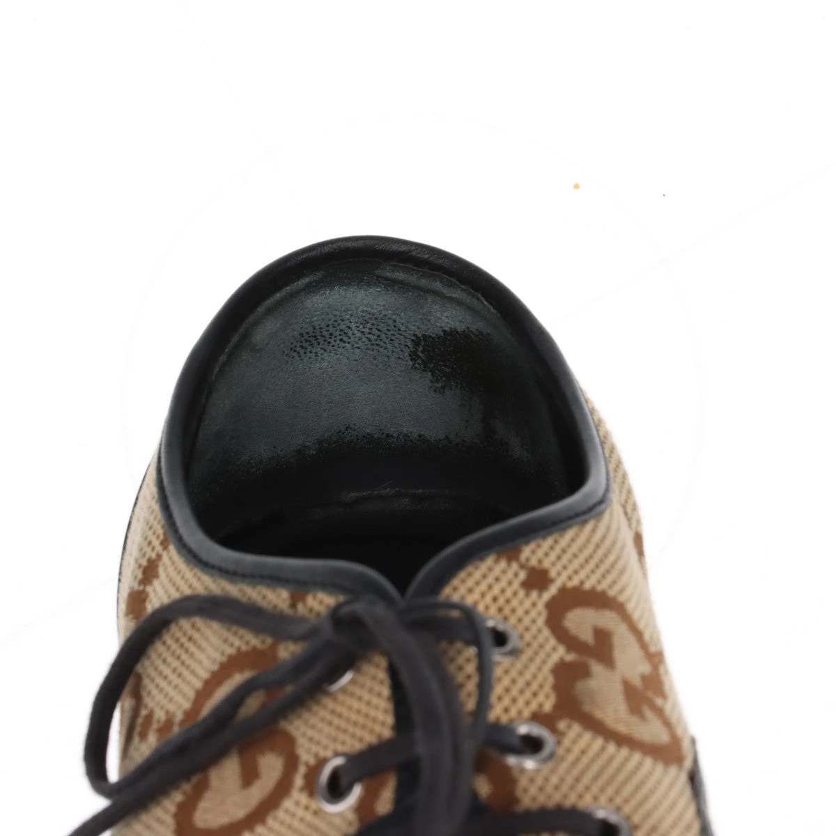 GUCCI グッチ　GGキャンバス×レザー　スニーカー　24.5センチ GUCCI グッチ GGキャンバス×レザー スニーカー 24.5センチ