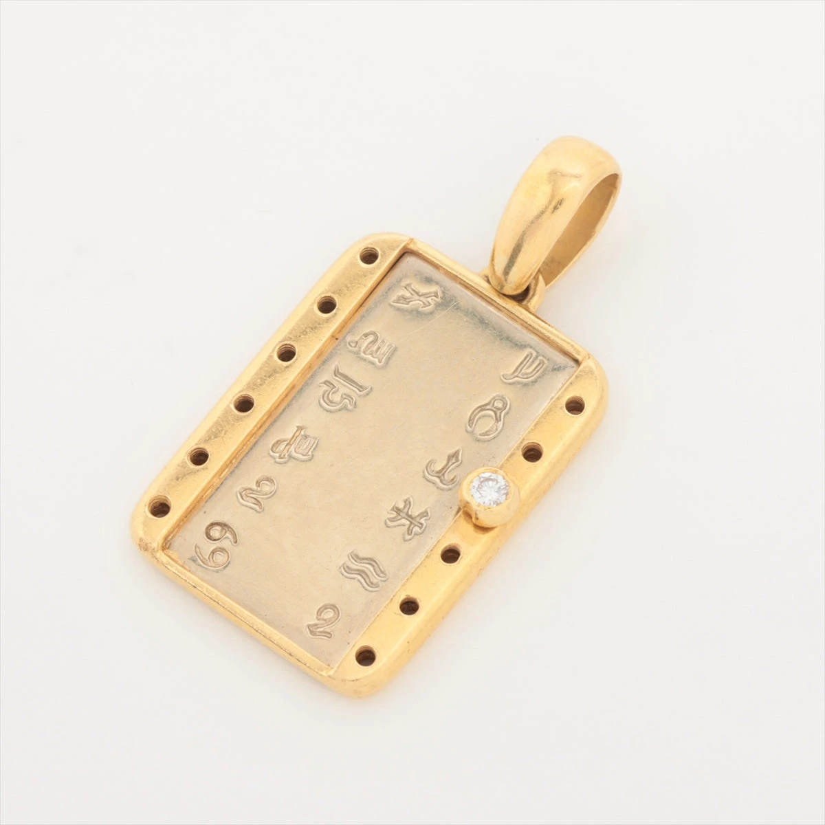 カルティエ ホロスコープ ダイヤ ネックレストップ 750(YG×WG) 6.8g 