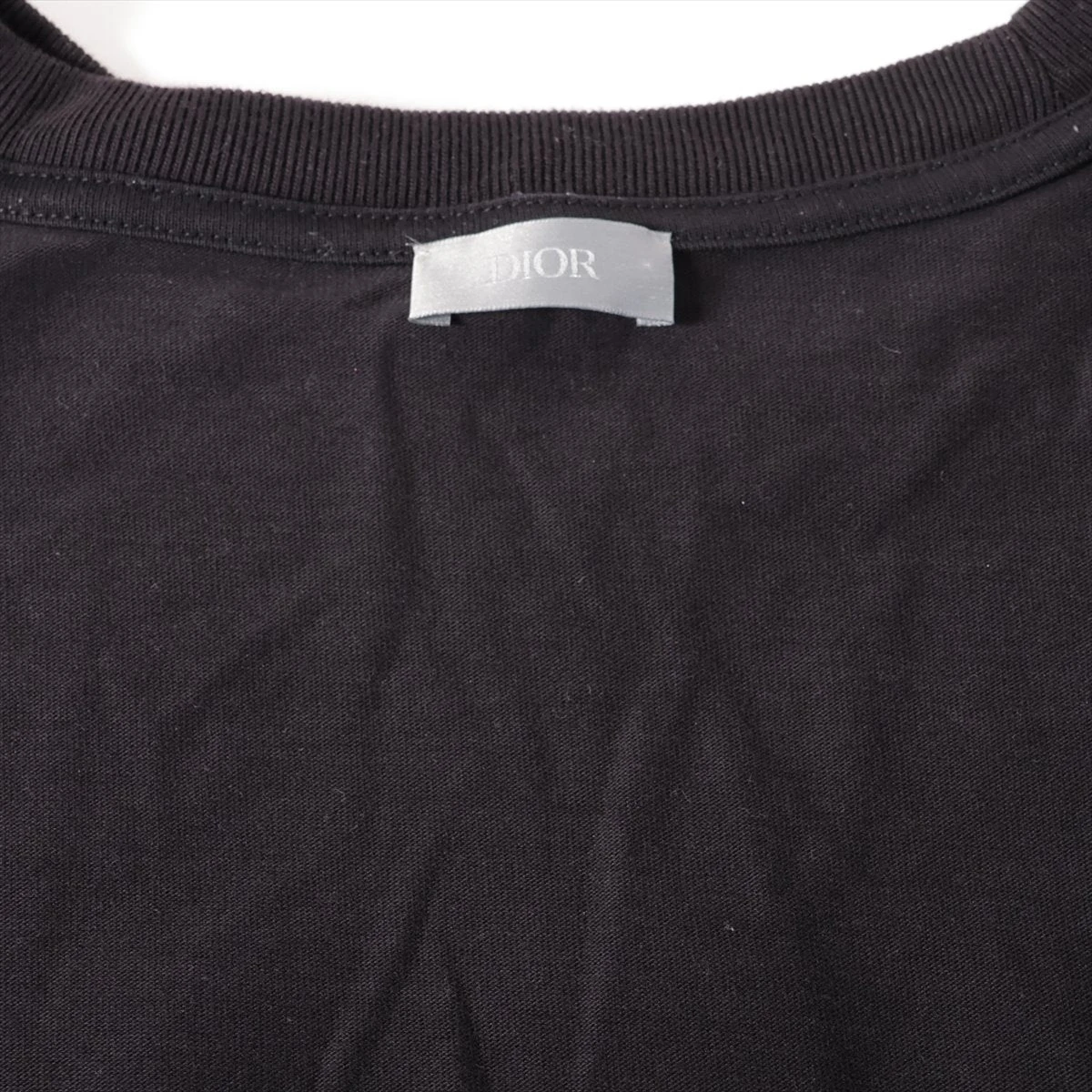 【入手困難・美品】ディオール☆オブリーク Tシャツ パイル生地 L ブラック ディオール×ダニエル・アーシャム オブリーク コットン×ポリエステル T