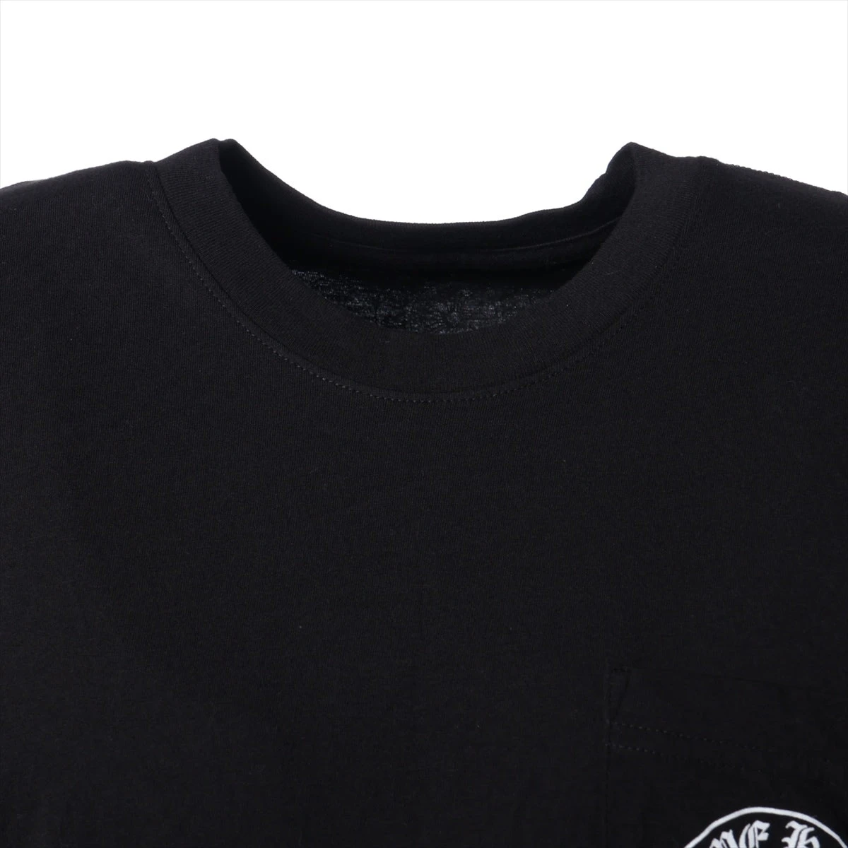 クロムハーツ 　台北限定バックホースシュージップアップTシャツ クロムハーツ ホースシュー Tシャツ コットン サイズM ブラック
