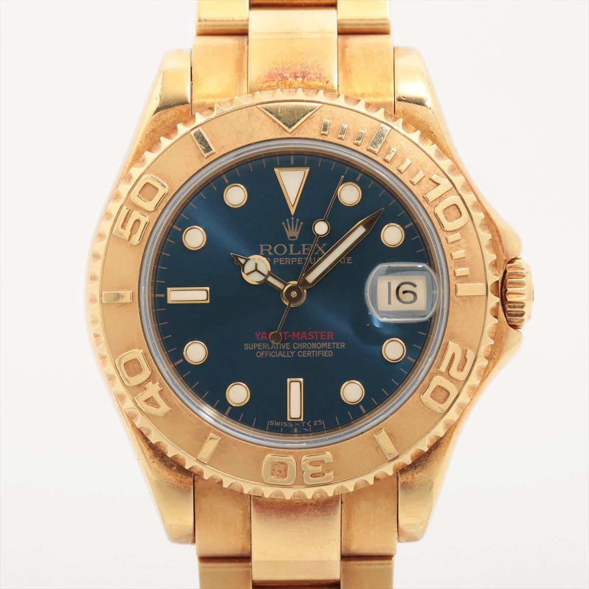 GB628TT様 ロレックス ヨットマスター 68628 YG AT 青文字盤 A3045755