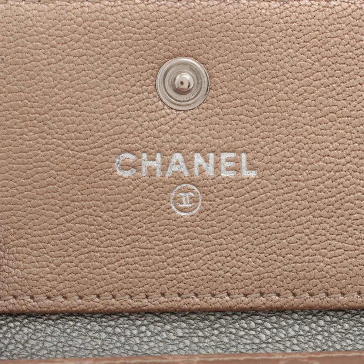 シャネル ビコローレ レザー 財布 ゴールド シルバー金具 11番台