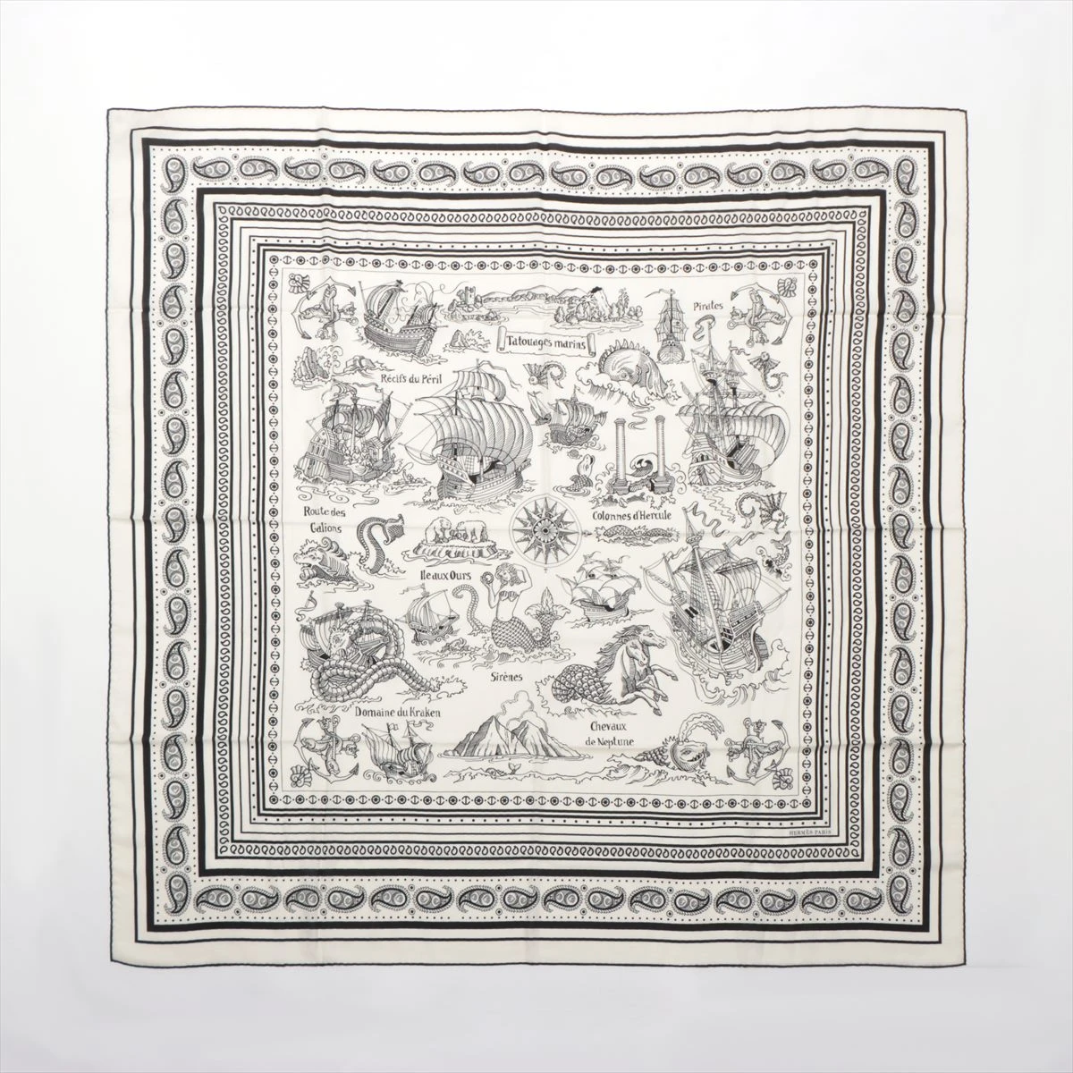 エルメス カレジェアン Tatouages Marins Bandana 船乗りの