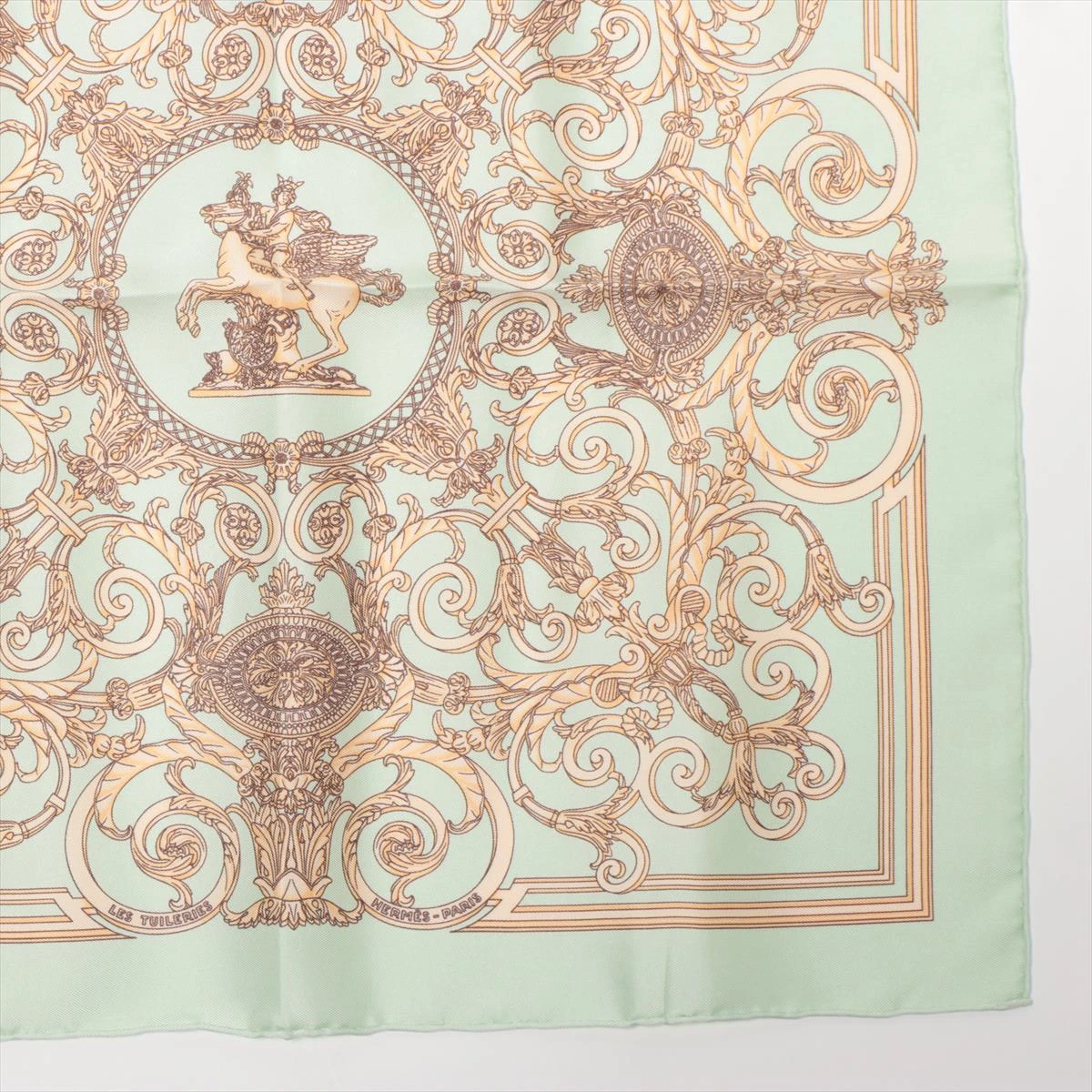 エルメス カレ45 LES TUILERIES チュルリー公園 スカーフ シルク