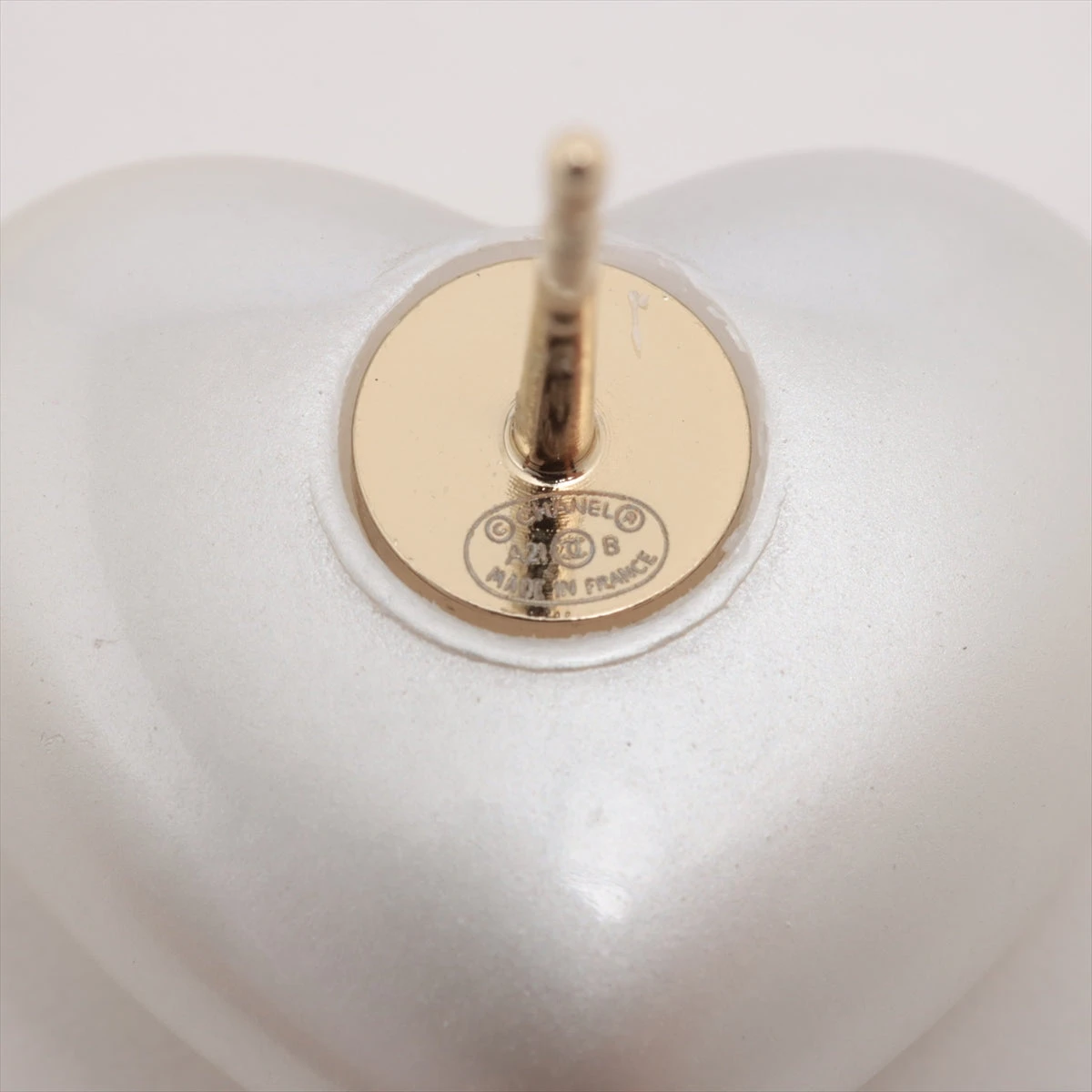 シャネル ココマーク ハート A21B ピアス(両耳用) GP×ラインストーン