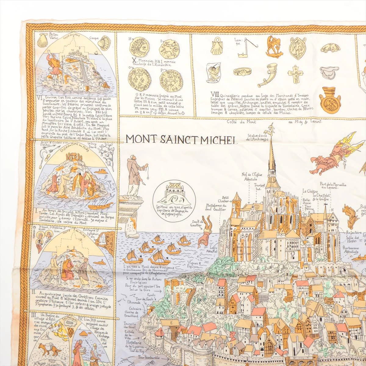 休日限定 MONT カレ90 エルメス SAINCT モンサンミッシェル MICHEL トップス