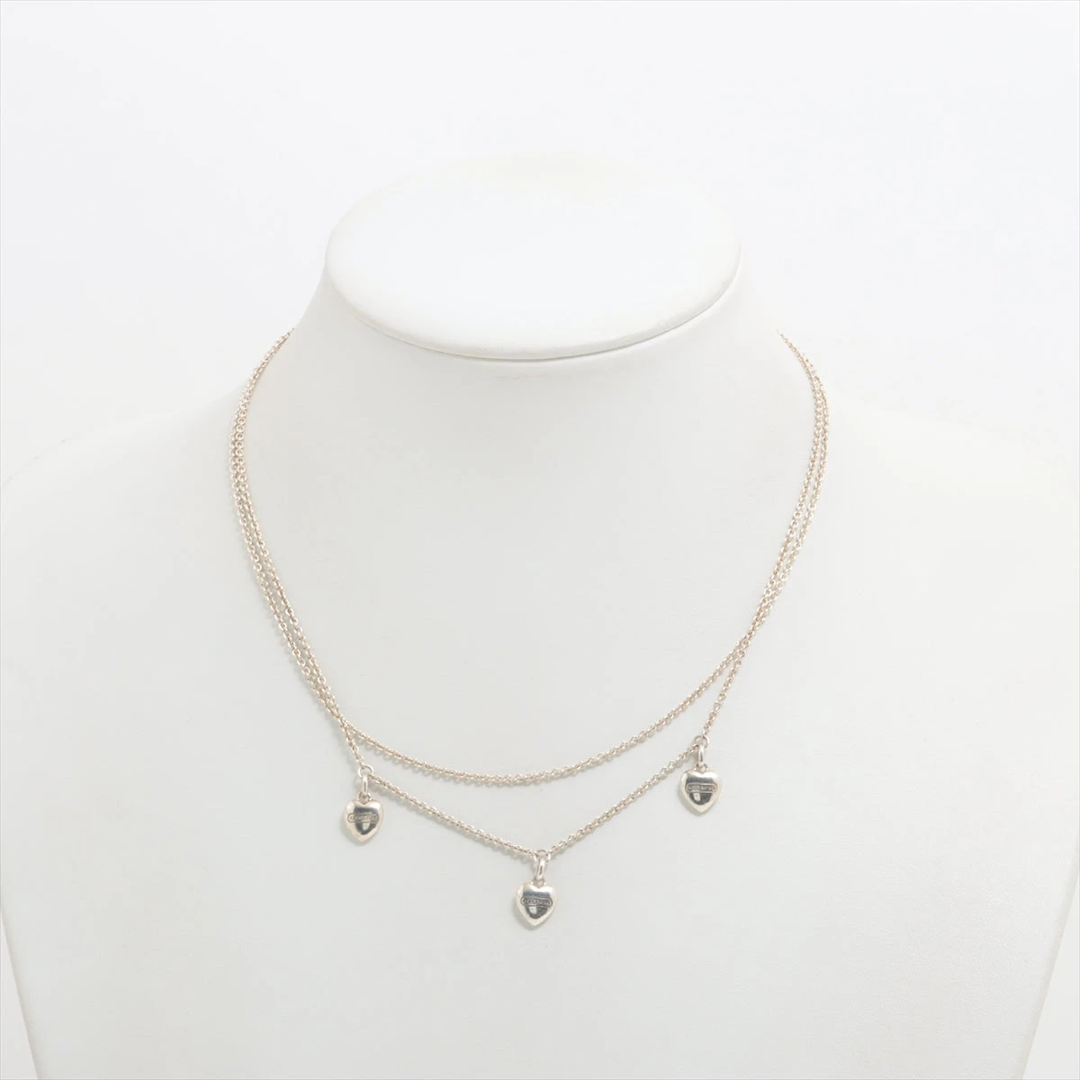 コーチ トリプルハート ネックレス 925 10.1g シルバー A3046426