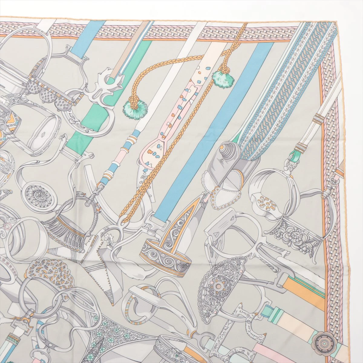 エルメス スカーフ シルク カレウォッシュ CONCOURS D'ETRIERS