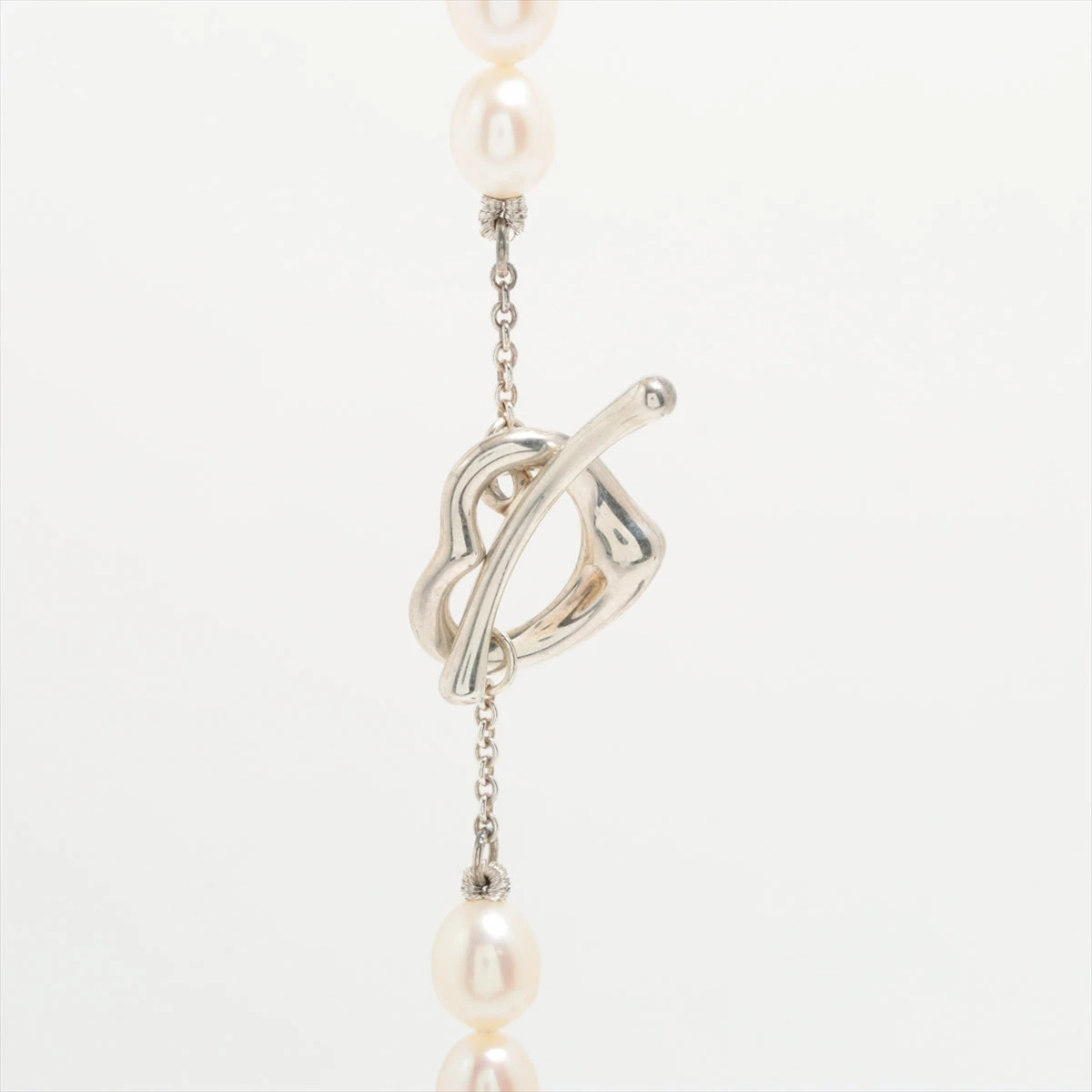 ティファニー オープンハート チョーカー 925×パール 総重量：25.5g