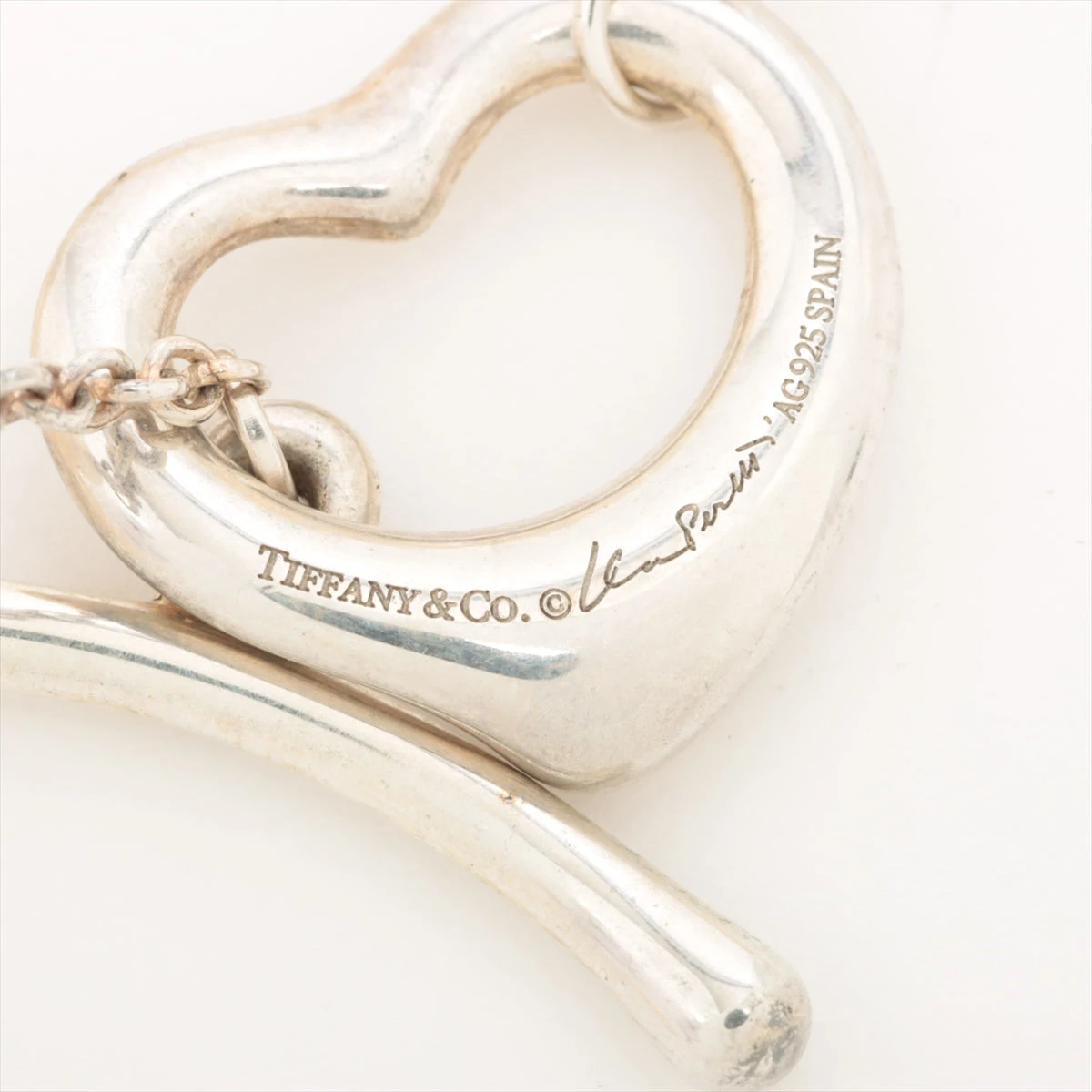 ティファニー オープンハート チョーカー 925×パール 総重量：25.5g