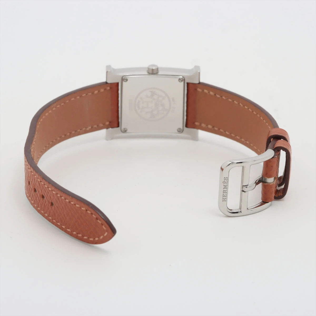エルメス Hウォッチ HH1.210 アイボリー レディース 時計 【中古