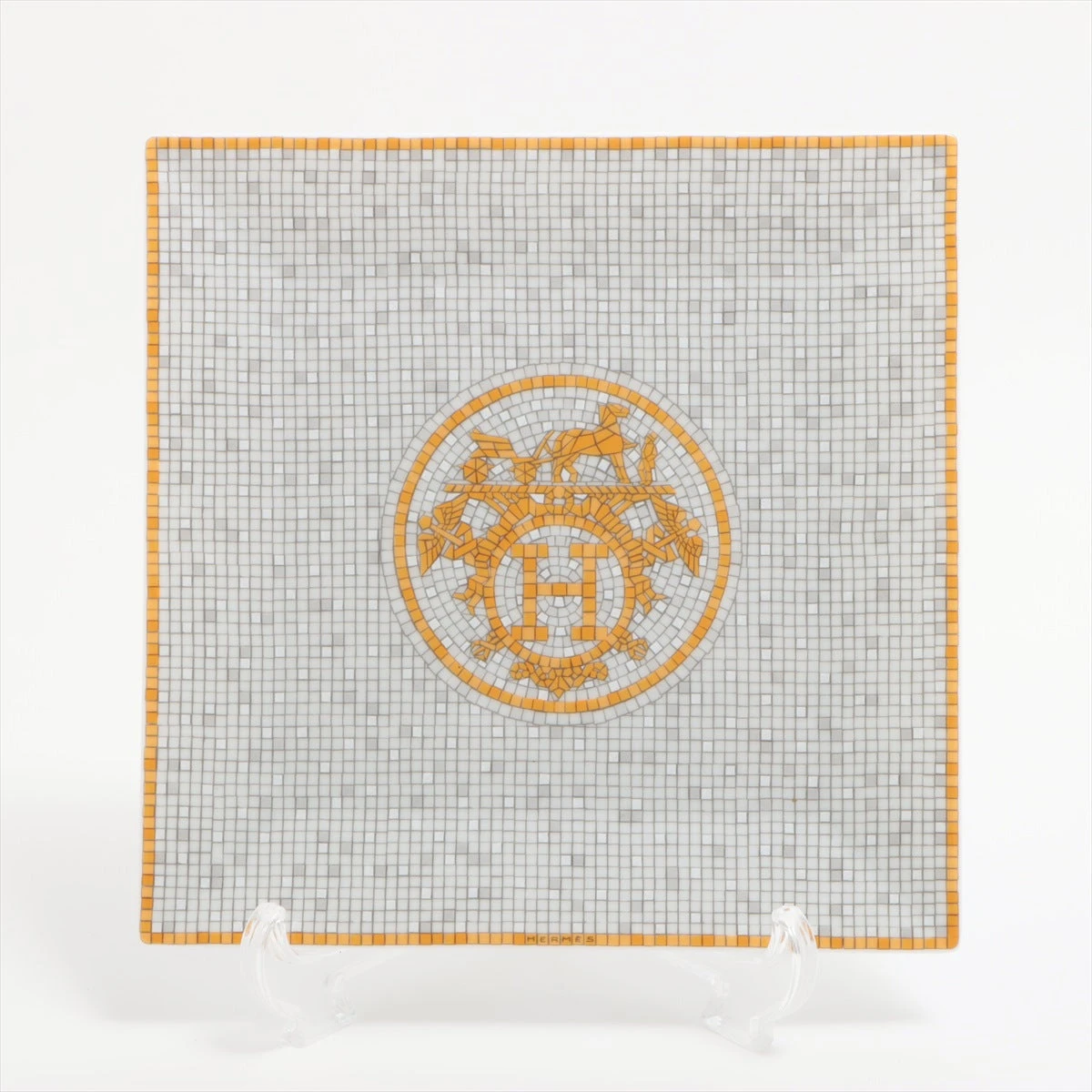 ❤未使用品❤モザイク24 プレート 陶器 エルメス 箱付き エルメス