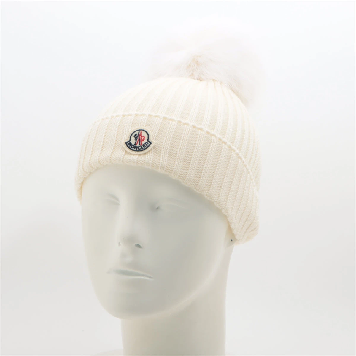 モンクレール ニットキャップ ホワイト コメ兵｜モンクレール MONCLER ニットキャップ｜MONCLER