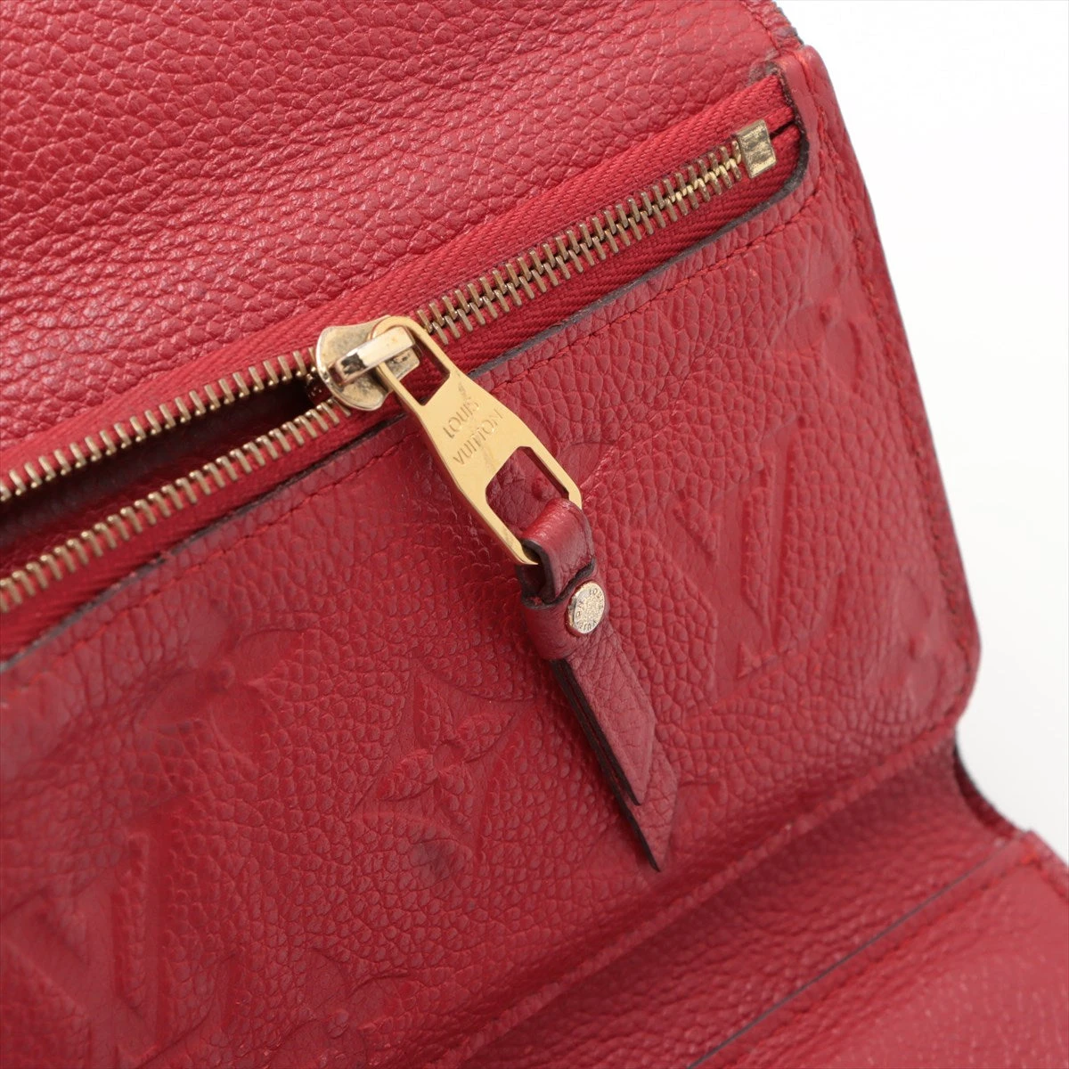 ヴィトン アンプラント ポルトフォイユキュリーズ M60735 レッド