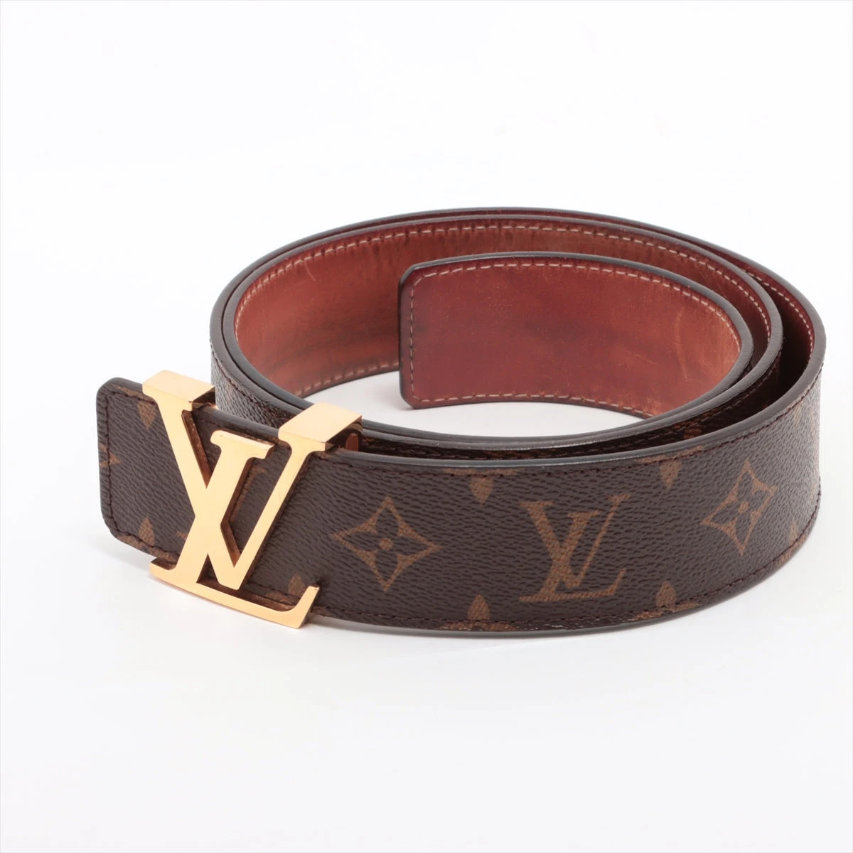 ルイヴィトン LVイニシアル モノグラム サンチュール レザーベルト
