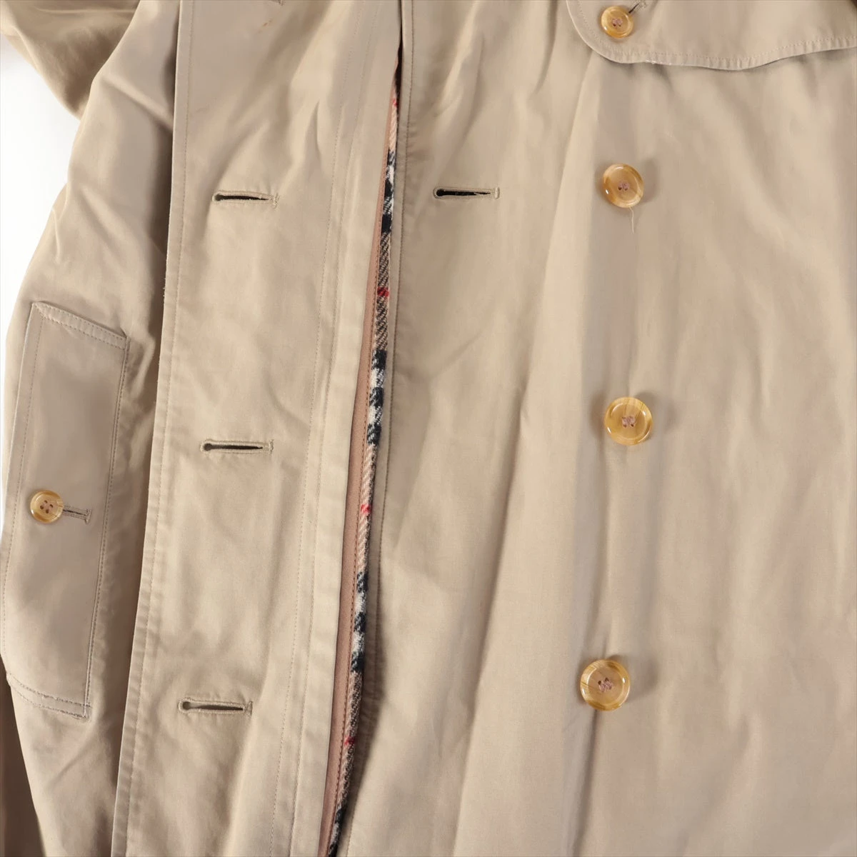 Burberry Green labelトレンチコート ウエストベルト付き バーバリーズ コットン トレンチコート 8 レディース カーキ