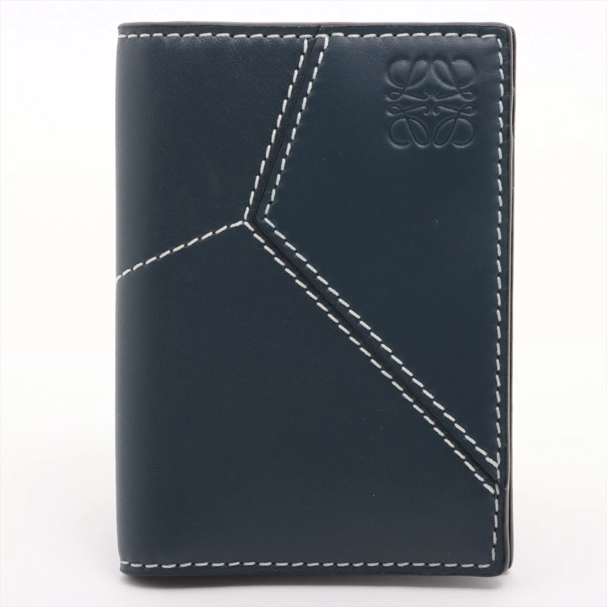 LOEWE ネイビーレザー パスケース LOEWE ネイビーレザー パスケース LOEWE ネイビーレザー パスケース