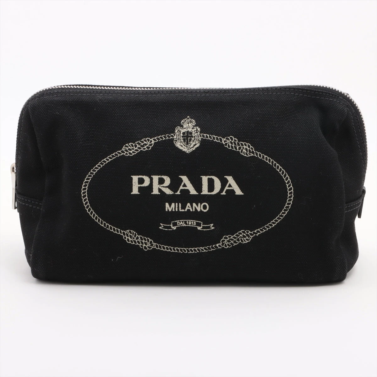 プラダ キャンバス ポーチ ブラック 1NA013 A3048244｜中古ブランド品 