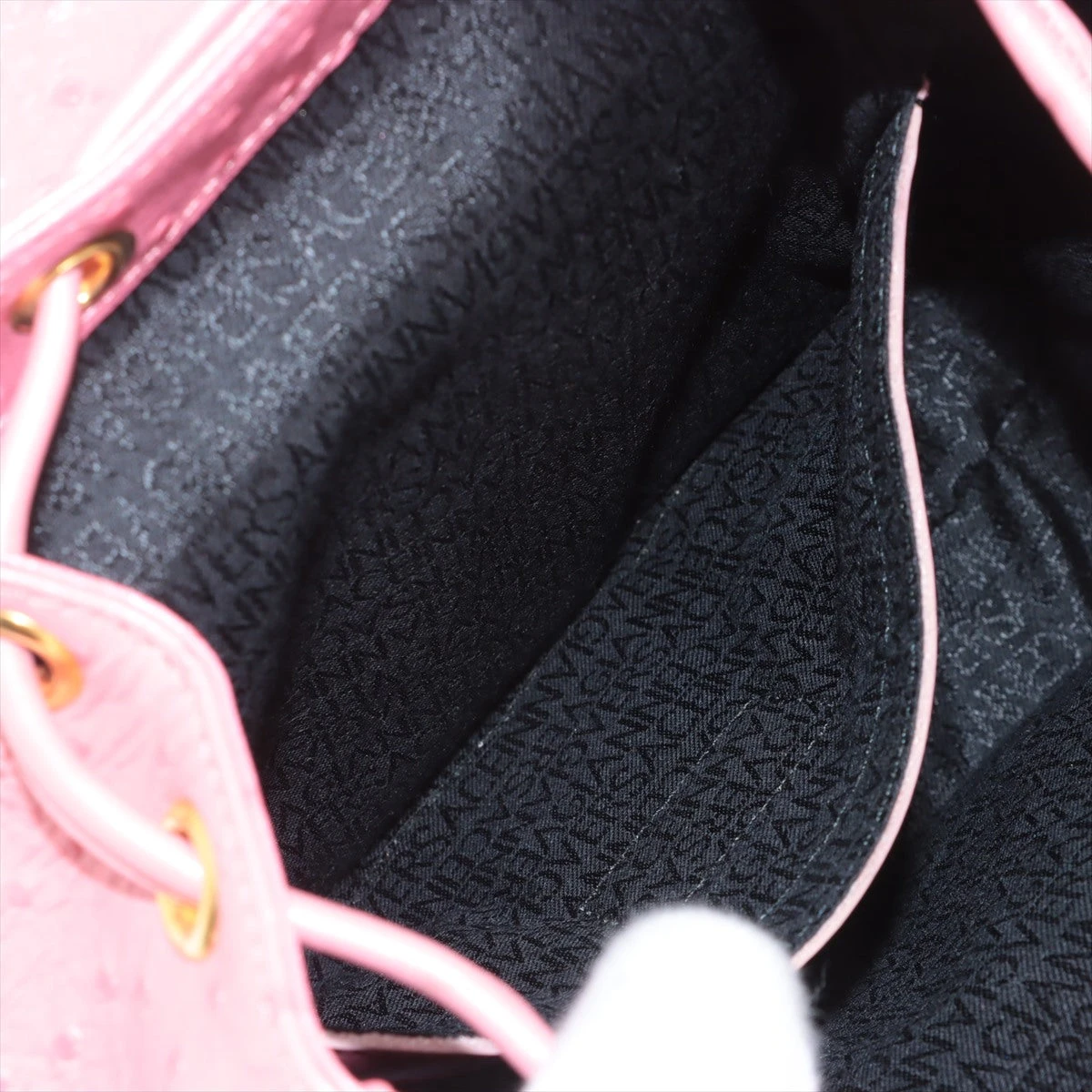 ジャンニヴェルサーチ オーストリッチ型押し パック/リュック