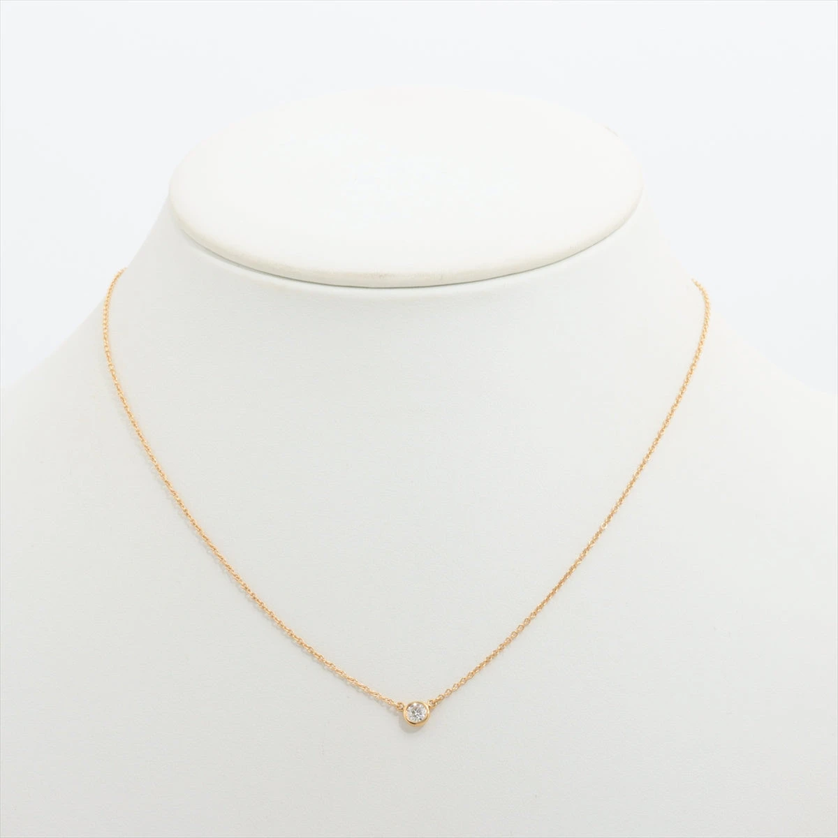 Tiffany ティファニー バイザヤード ダイヤネックレス　AU750 TIFFANY&Co. ティファニー バイザヤード ペアシェイプ