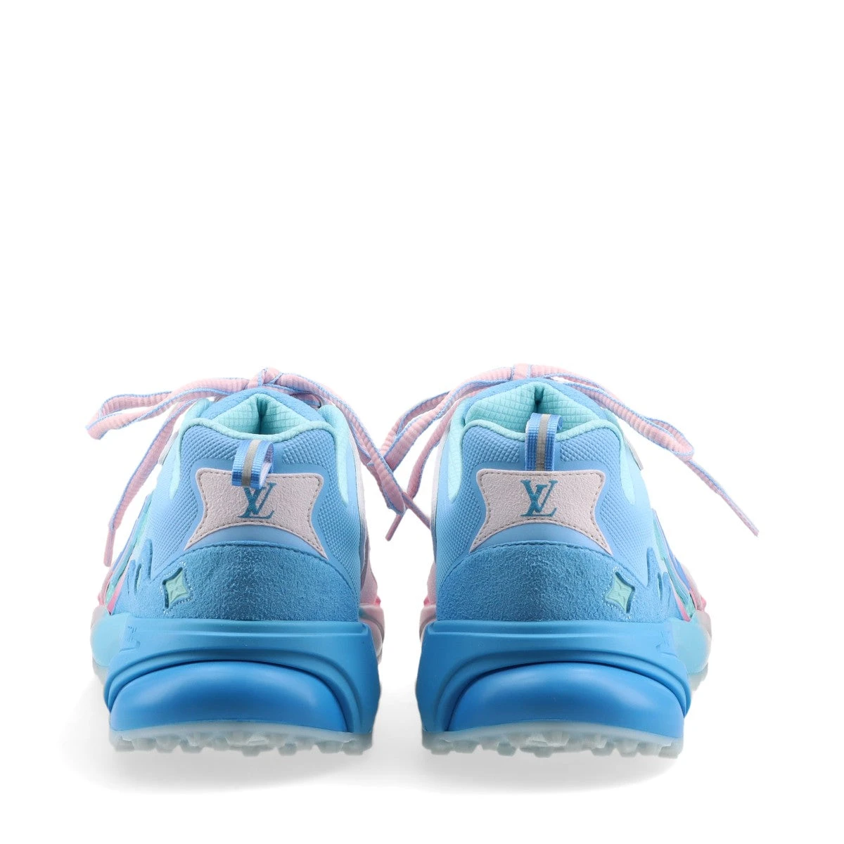 L V ジグザグライン スニーカー ブルー 中古品 L V ジグザグライン スニーカー ブルー 中古品 L V ジグザグライン