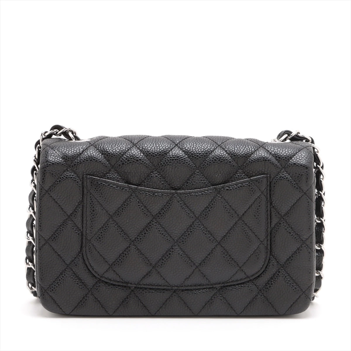 最終値下げ中！CHANEL マトラッセ 20 キャビアスキン　シルバー金具 シャネル ミニマトラッセ20 キャビアスキン シングルフラップ