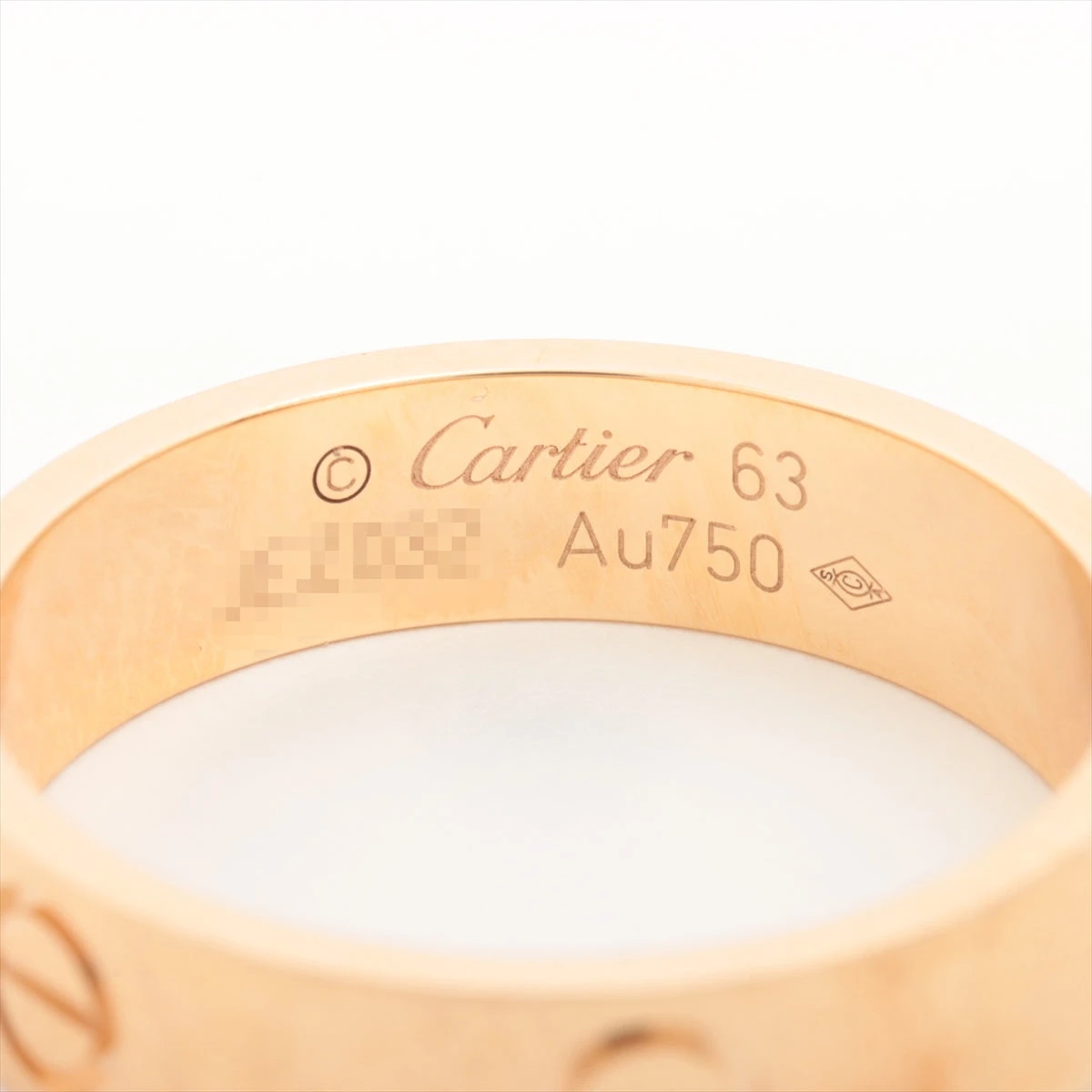 Cartier ラブリング AU750 サイズ45