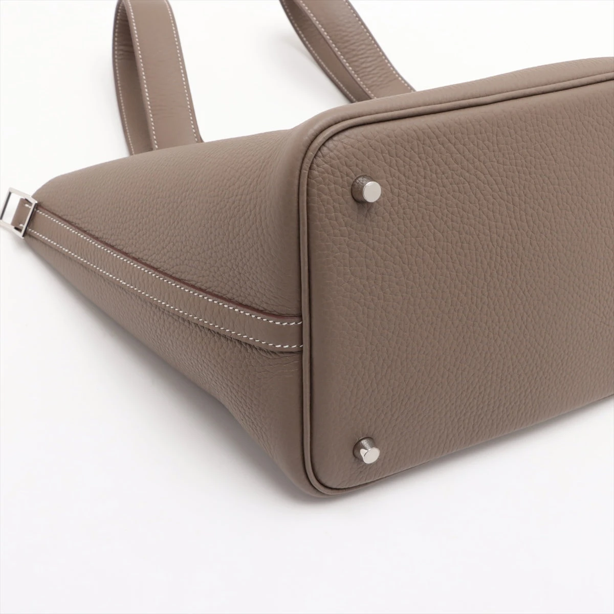 【国内発送】 ピコタンMM エトゥープ シルバー金具 エルメス<br>ピコタンロック MM<br>エトゥープ<br>クレマンス<br